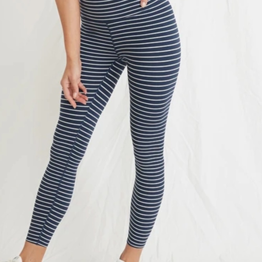 Athleta striped leggings
